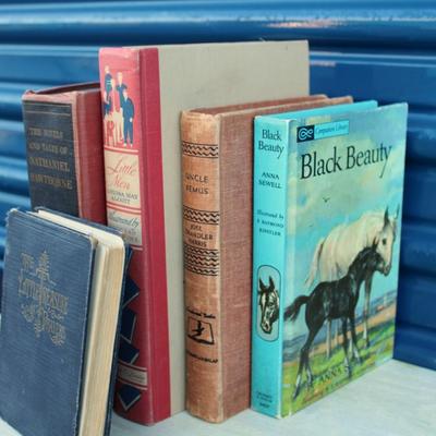 Assorted vintage books