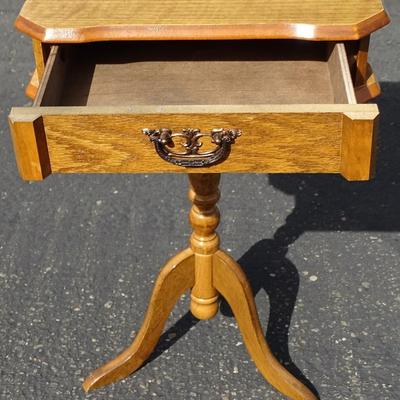 Vintage Oak Side Table