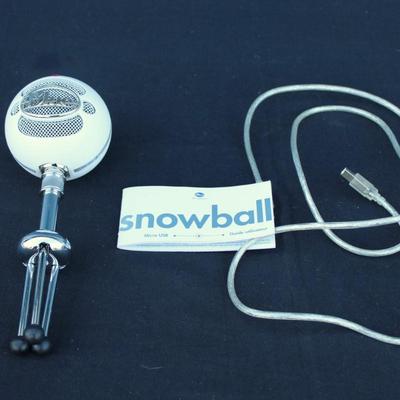 Logitech Blue Snowball Microphone - perfect for recording and streaming from your desktop