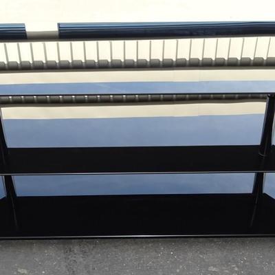 Three Shelf Tempered Glass Entertainment Center