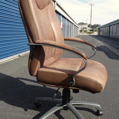 Faux leather office chair, light wear and tear