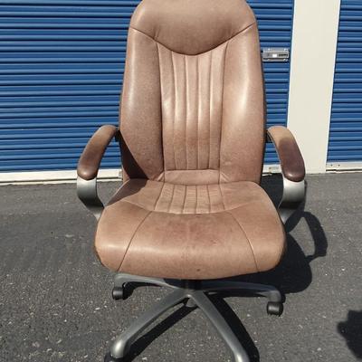 Faux leather office chair, light wear and tear