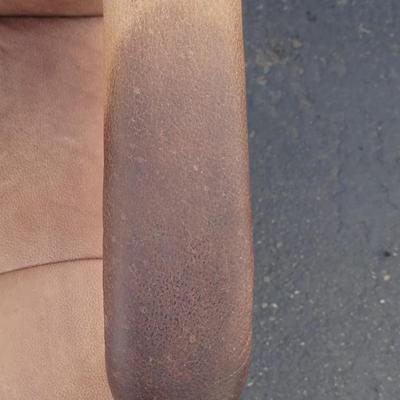 Faux leather office chair, light wear and tear