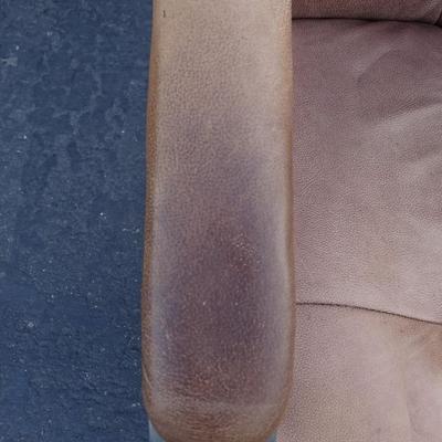Faux leather office chair, light wear and tear