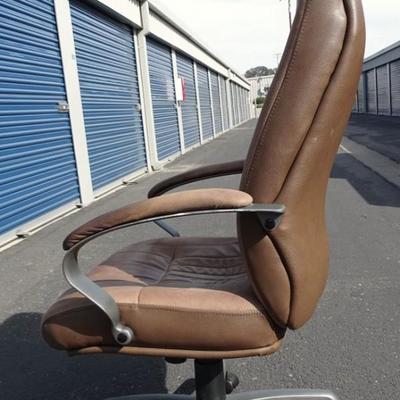 Faux leather office chair, light wear and tear
