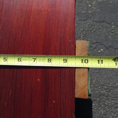 Handmade wood book shelf. General wear and tear