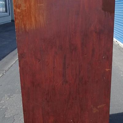 Wood book shelf. Hand painted. Long term wear and tear