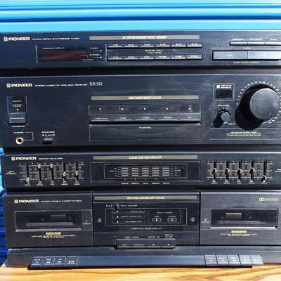 Pioneer System: FM/AM Digital Synthesizer, Stereo Cassette Player, Graphic Equalizer and Stereo Double Cassette Deck