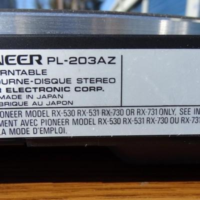 Pioneer Turntable; Platine Tourne-Disque Stereo