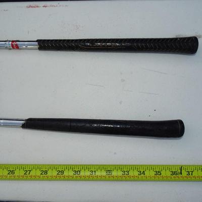 Set of Northwestern Gold Clubs plus bag. Various conditions