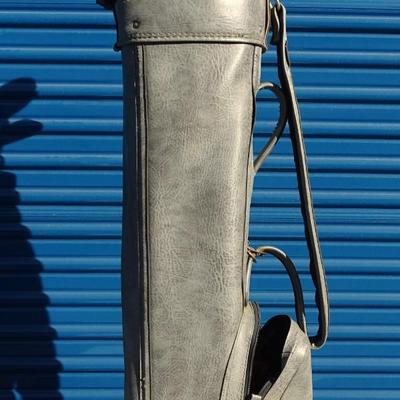 Set of Northwestern Gold Clubs plus bag. Various conditions