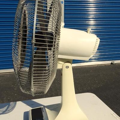 Panasonic and Lasko electric fans.
