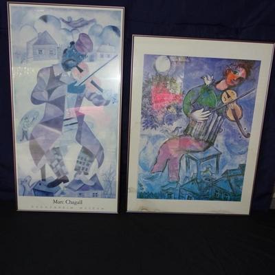 Two framed Marc Chagall prints