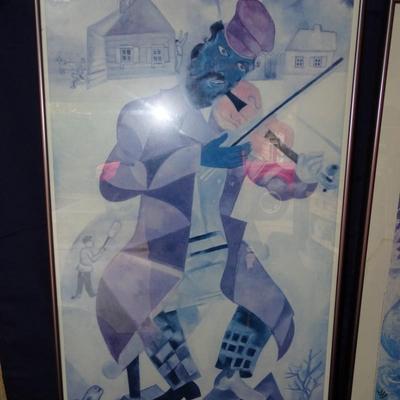 Two framed Marc Chagall prints