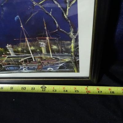 Four Parisian Landscape prints.  Various sizes.