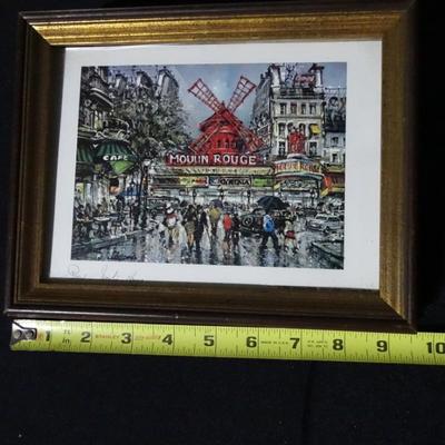Four Parisian Landscape prints.  Various sizes.