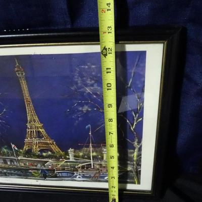 Four Parisian Landscape prints.  Various sizes.