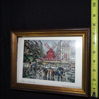 Four Parisian Landscape prints.  Various sizes.