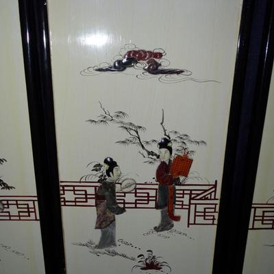 "Set of Four Chinoiserie Panels 1962, Century 21 Exposition Seattle, WA  Cathay Arts Company, Hong Kong"