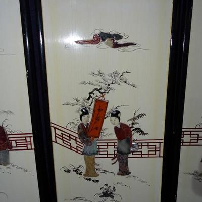 "Set of Four Chinoiserie Panels 1962, Century 21 Exposition Seattle, WA  Cathay Arts Company, Hong Kong"