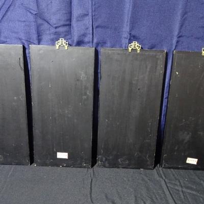 "Set of Four Chinoiserie Panels 1962, Century 21 Exposition Seattle, WA  Cathay Arts Company, Hong Kong"