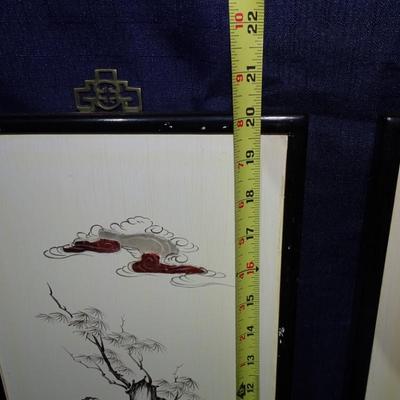 "Set of Four Chinoiserie Panels 1962, Century 21 Exposition Seattle, WA  Cathay Arts Company, Hong Kong"