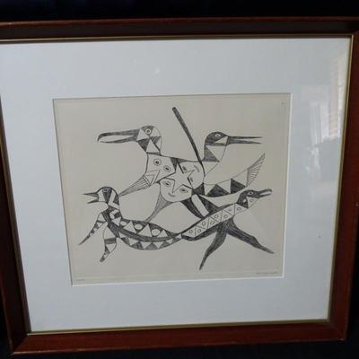 Limited edition print by Kenojuok Ashevak, number 50 of 50.
