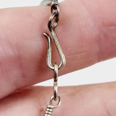 BEAUTIFUL STERLING B SM .925 BEADED LAYERED NECKLACE