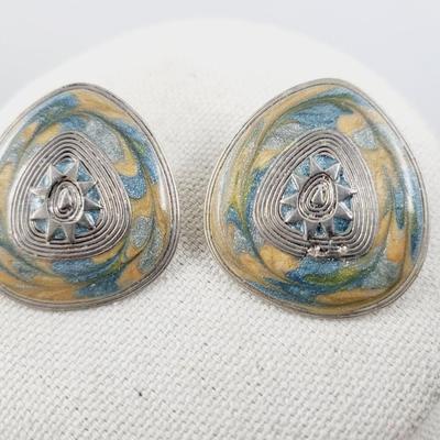 VINTAGE ENAMEL BEREBI EARRINGS