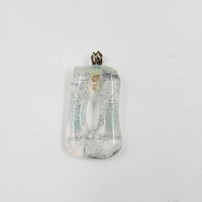 BEAUTIFUL HANDMADE SPARKLE GLASS PENDANT