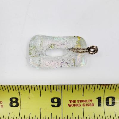 BEAUTIFUL HANDMADE SPARKLE GLASS PENDANT