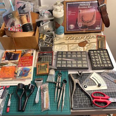 Lot 106 Leather Craft Supplies Tools Projects Patterns Books