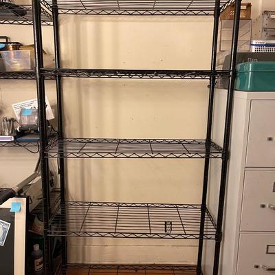 Lot 107 Black Wire Storage / Office Rack Shelf #1