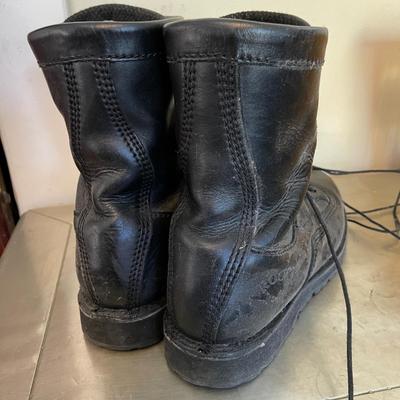 Lot 116 Black Leather Military Combat Boots Hiking Size 10.5m by Rocky