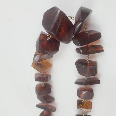 VINTAGE CHAINED FAUX AUBURN CHUCKY NECKLACE