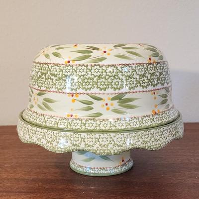 Temp-tations by Tara - 4 in 1 Cake Stand, Chip & Dip with convertible Dome Cover / Large Bowl