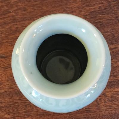 Vintage Chinese Celedon 7" Vase