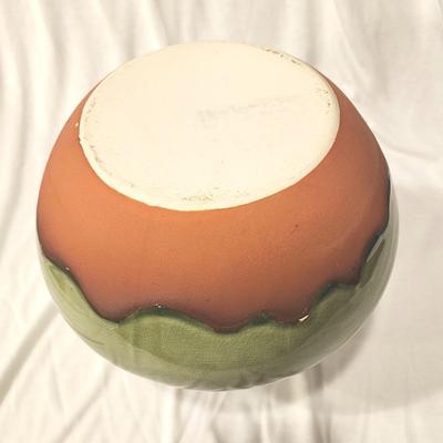 Style-Eyes Terra Cotta with Green Glaze 8" Sangria Pitcher