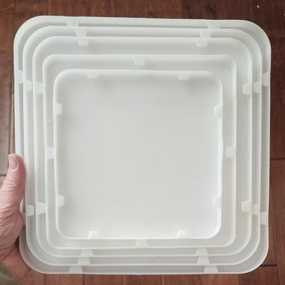 Large set of Temp-tations by Tara Presentable Ovenware - 5 square baking dishes with lids, 3 metal serving stands