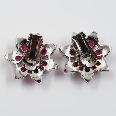 BEAUTIFUL FAUX STONE CLIP ON EARRINGS