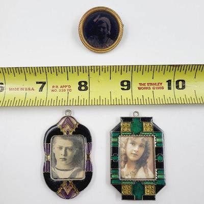 OLD ANTIQUE PICTURES WITH ECLECTIC FRAMES