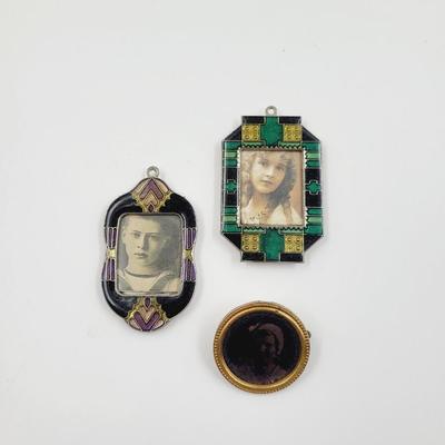OLD ANTIQUE PICTURES WITH ECLECTIC FRAMES