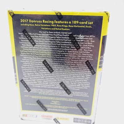 UNOPENED BOX OF DONRUSS RACING CARDS 2017