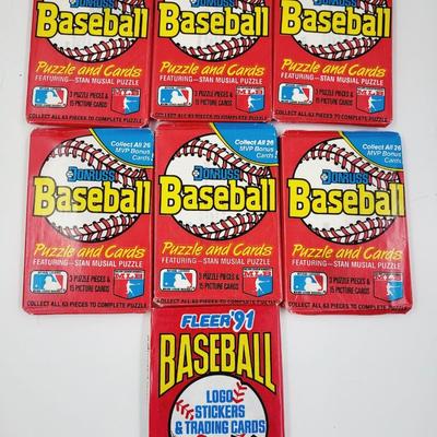 UNOPENED 7 PACK FLEER BASEBALL CARDS
