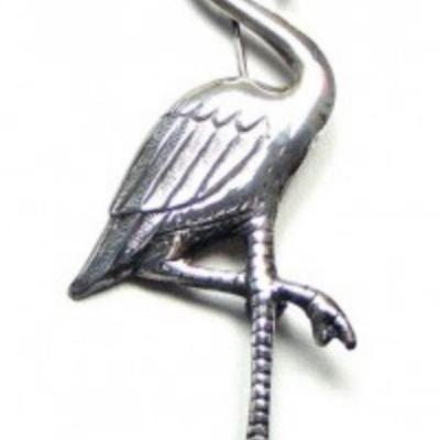 LOT 49: Tropical Sterling Silver Flamingo