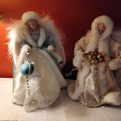2 Tree Topper or Decoration Angels