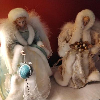 2 Tree Topper or Decoration Angels