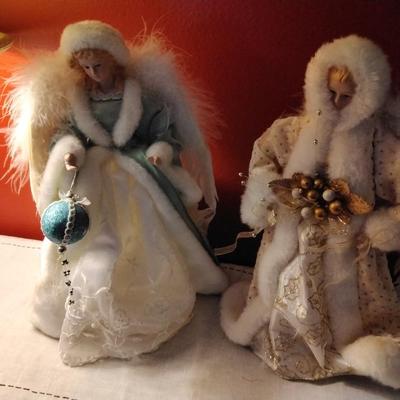 2 Tree Topper or Decoration Angels