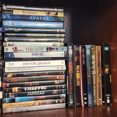 Lot of 90+ DVDs & BluRays - movies and TV series: Eclectic collection of Comedy, Drama, Adventure, Musicals, Nature & more