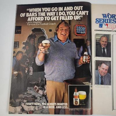 WORLD SERIES 1985 OFFICIAL PROGRAM W/ TICKET STUBBS